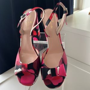 Kate Spade Poppy Multi-colored Fabric Platforms